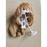 Be-Better Blonde Wig with Bangs Long curly wavy Wig for Women Ombre wig with Brown root skin-friendly synthetic fiber wig for festival holiday